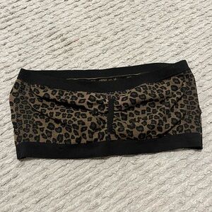 Leopard Print Bandeau Top Urban Outfitters